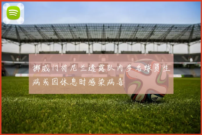 挪威门将尼兰透露队内多名球员生病或因休息时感染病毒